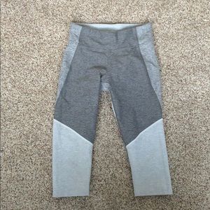 Outdoor Voices grey color block legging